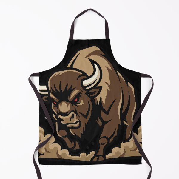 Item preview, Wild Bison Charge Mascot Buffalo Spirit designed and sold by PixelStudioBe.