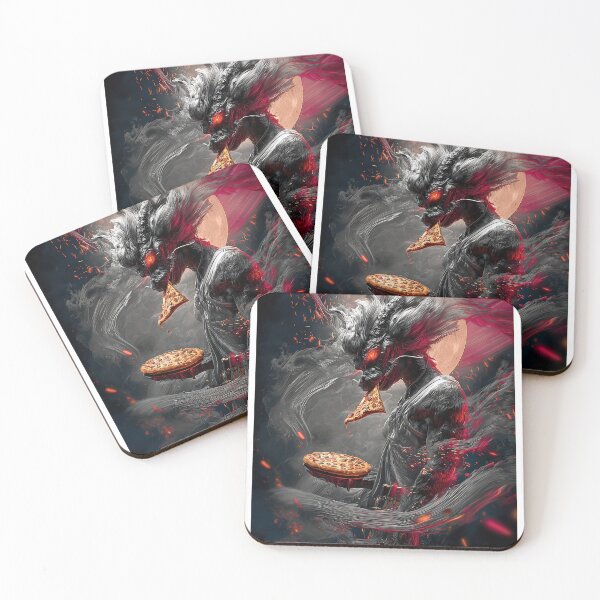 Item preview, Infernal Pizza Dragon – Dark Fantasy Surreal Beast Art designed and sold by Grafititee.