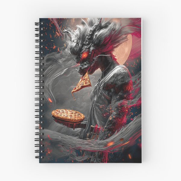 Item preview, Infernal Pizza Dragon – Dark Fantasy Surreal Beast Art designed and sold by Grafititee.