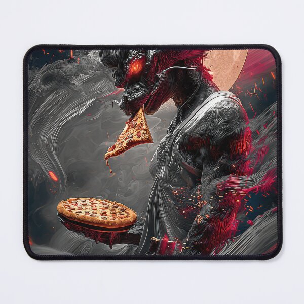 Item preview, Infernal Pizza Dragon – Dark Fantasy Surreal Beast Art designed and sold by Grafititee.