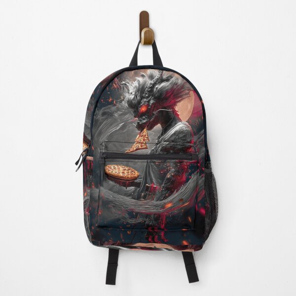 Item preview, Infernal Pizza Dragon – Dark Fantasy Surreal Beast Art designed and sold by Grafititee.