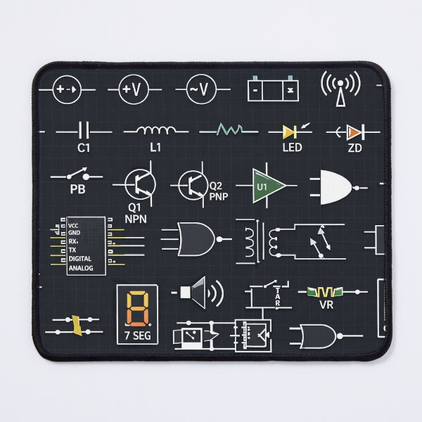 Item preview, Modern Electronic schematic symbol artwork designed and sold by LuluLeb.