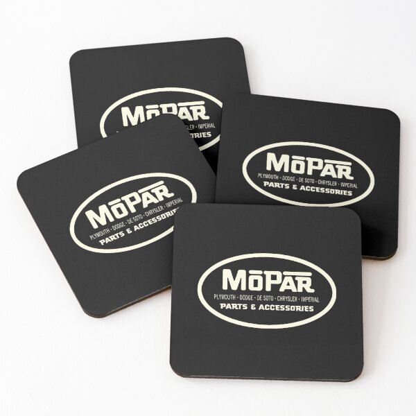 Item preview, 1954-1958 Mopar emblem - vintage white print designed and sold by retropetrol.