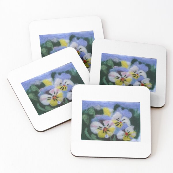 Item preview, Soft Pansies: Unique Textured Floral Art designed and sold by Cvetok.