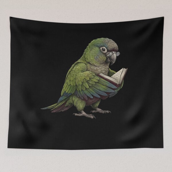 Item preview, Funny Dusky Conure Parrots Reading Book Bird Lover designed and sold by TerryConnells.