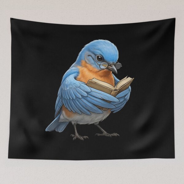 Item preview, Funny Eastern Bluebird Reading Book Bird Lover Birding designed and sold by TerryConnells.