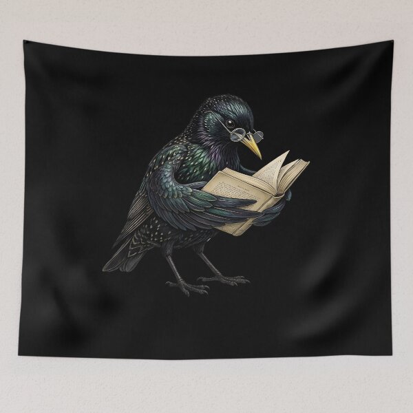 Item preview, Funny European Starling Reading Book Bird Lover Birding designed and sold by TerryConnells.