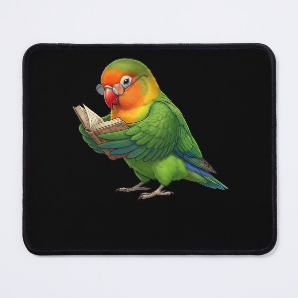 Item preview, Funny Fischer's Lovebird Parrots Reading Book Bird Lover designed and sold by TerryConnells.