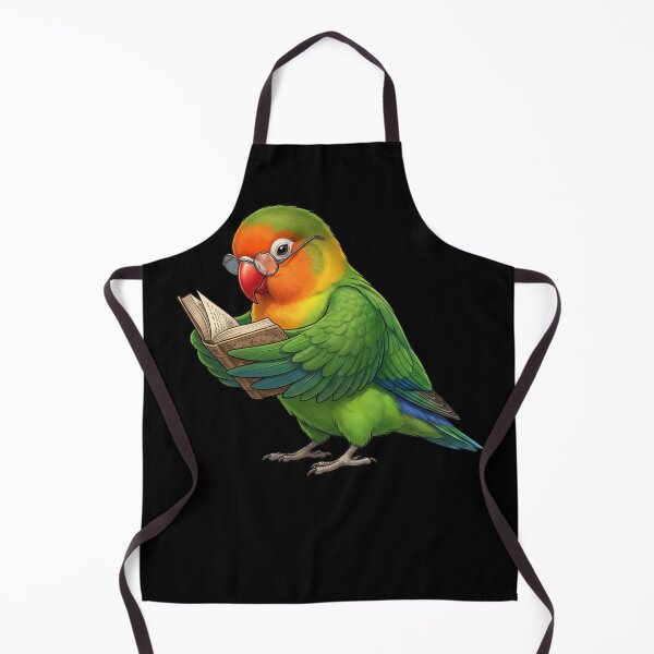 Item preview, Funny Fischer's Lovebird Parrots Reading Book Bird Lover designed and sold by TerryConnells.