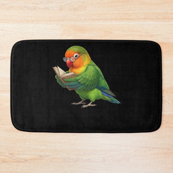 Item preview, Funny Fischer's Lovebird Parrots Reading Book Bird Lover designed and sold by TerryConnells.