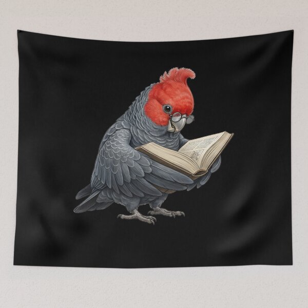 Item preview, Funny Gang-gang Cockatoo Parrots Reading Book Bird Lover designed and sold by TerryConnells.