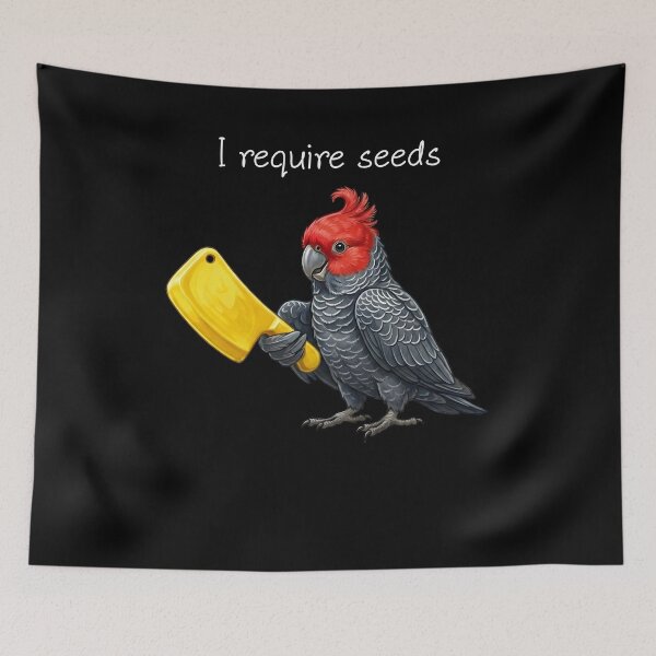 Item preview, Funny Gang-gang Cockatoo Parrot Require Seeds Bird Lover designed and sold by TerryConnells.