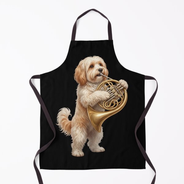 Item preview, Havanese Playing French Horn Player Dog Lover designed and sold by DoodleTortle.