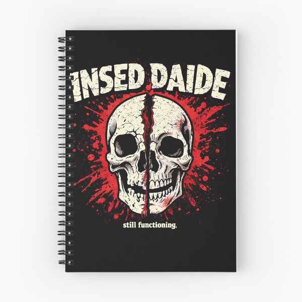 Item preview, Insed Daide – Broken Skull Dark Humor Graphic | Still Functioning Skeleton Design designed and sold by Ramkumar2025.