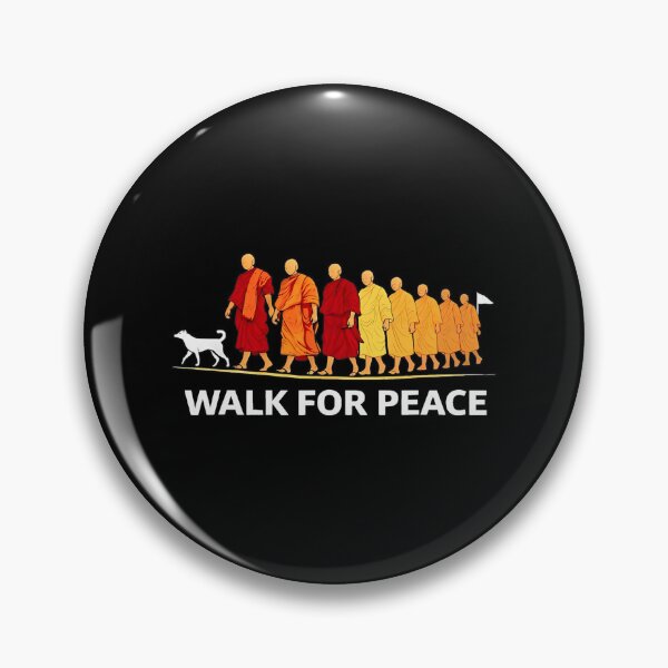Item preview, Walk for Peace Monks with Aloka Dog designed and sold by Malosortin.