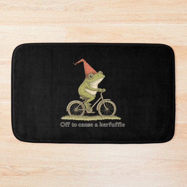 Item preview, Off To Cause A Kerfuffle Frog Funny Weirdcore Sayings Meme designed and sold by RagupathiAlagar.