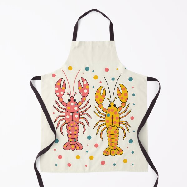 Item preview, Polka dots and cute a colorful lobsters couple designed and sold by Ponted.