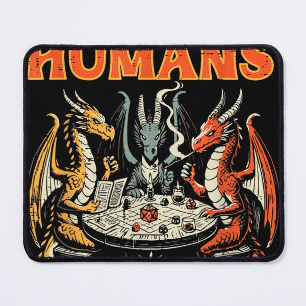Item preview, Houses And Humans Dragons Playing Dice Funny Rpg Gaming designed and sold by qluto.