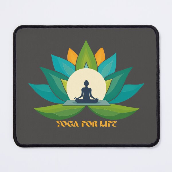 Item preview, Serene Lotus Flower and Meditation Yoga Silhouette designed and sold by LoudVictory.