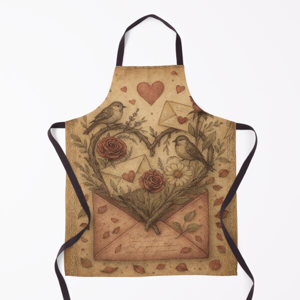 Item preview, Vintage Love Letter with Heart and Roses designed and sold by myforestfog.