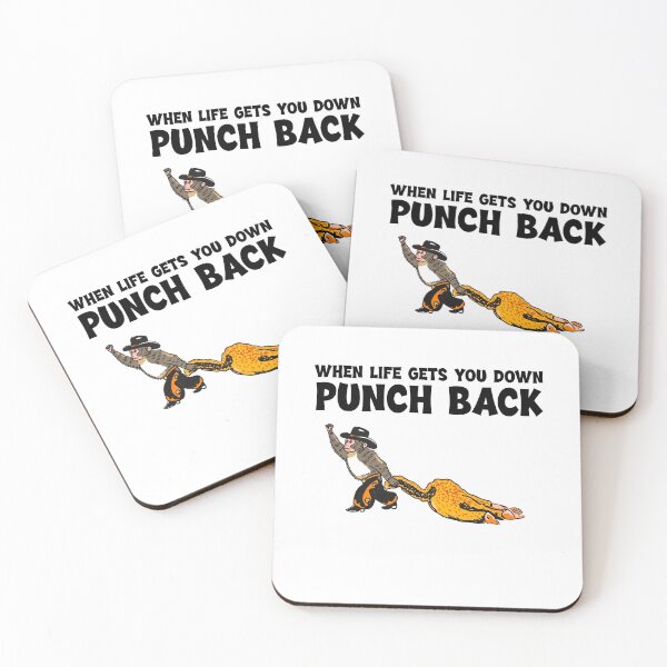 Item preview, Punch Monkey Cowboy When life gets you down punch back designed and sold by HughIeas.