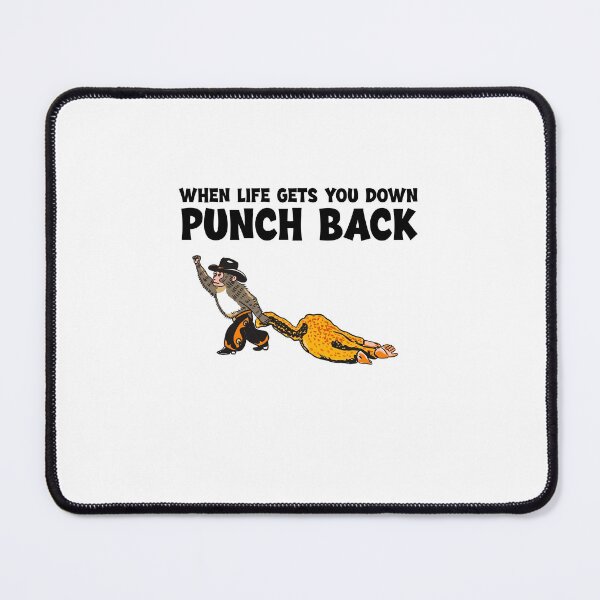 Item preview, Punch Monkey Cowboy When life gets you down punch back designed and sold by HughIeas.