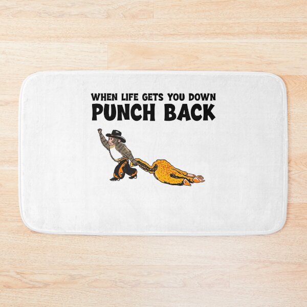 Item preview, Punch Monkey Cowboy When life gets you down punch back designed and sold by HughIeas.