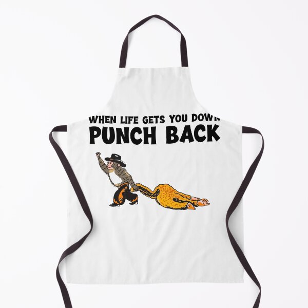 Item preview, Punch Monkey Cowboy When life gets you down punch back designed and sold by HughIeas.