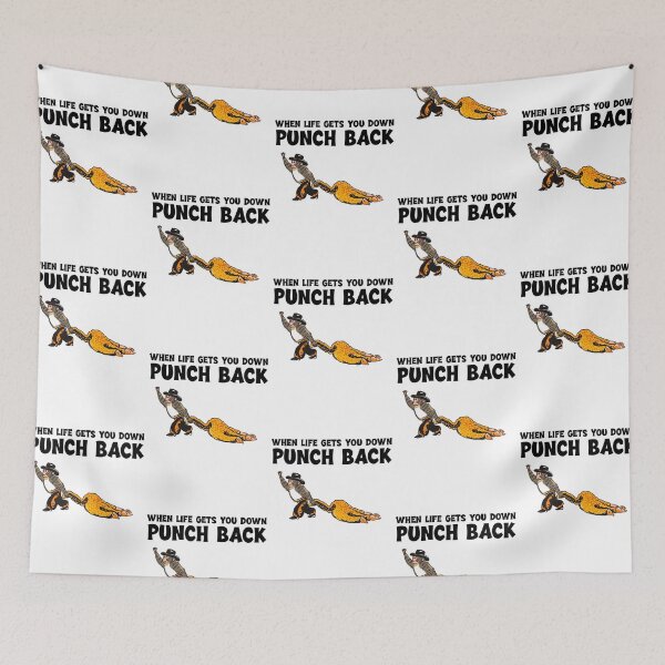 Item preview, Punch Monkey Cowboy When life gets you down punch back designed and sold by HughIeas.