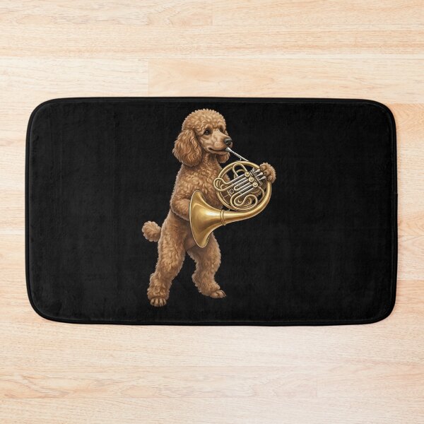 Item preview, Poodle Playing French Horn Player Dog Lover designed and sold by DoodleTortle.