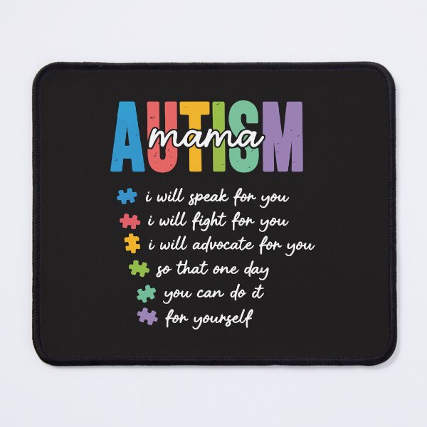 Item preview, Autism Mama I Will Speak Fight Advocate For You Autism Awareness Mom designed and sold by kiralynstration.