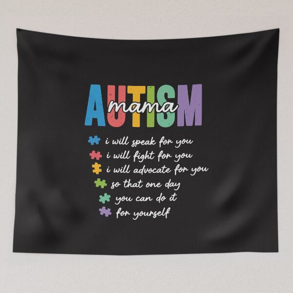 Item preview, Autism Mama I Will Speak Fight Advocate For You Autism Awareness Mom designed and sold by kiralynstration.