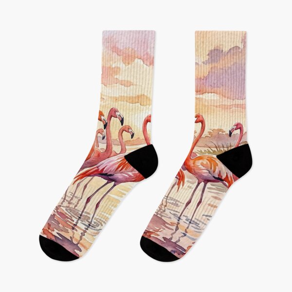 Artikelvorschau, Flamingos im Abendlicht entworfen und verkauft von Sigtrix.