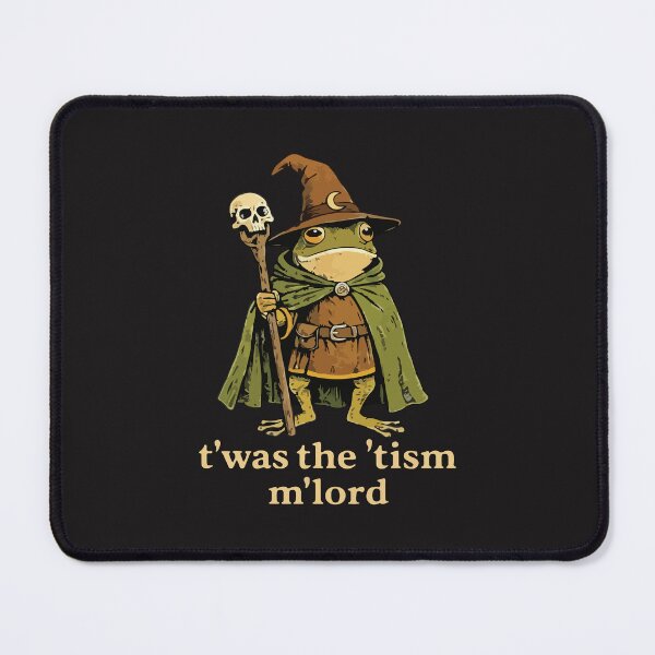Item preview, Twas The Tism Mlord Funny Autism Frog Wizard Neurodiversity Humor designed and sold by kiralynstration.