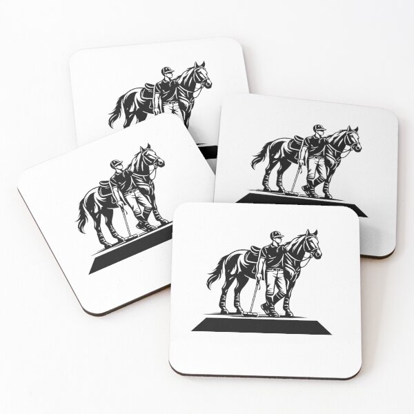 Item preview, Elegant Polo Rider with Horse -Minimal Equestrian Illustration. designed and sold by Lylysun.