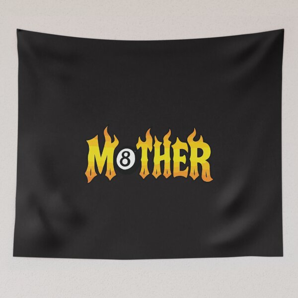 Item preview, Mother Billiards Pool Mom 8 Ball Retro Flame Style Design designed and sold by kiralynstration.