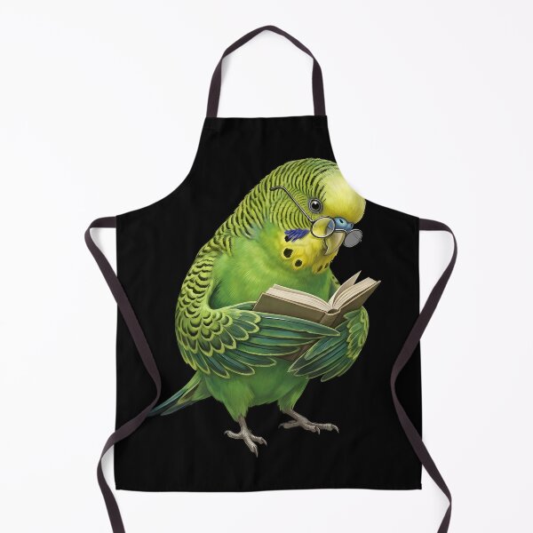 Item preview, Funny Green Budgerigar Parrots Reading Book Bird Lover designed and sold by TerryConnells.