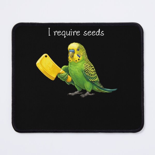Item preview, Funny Green Budgerigar Parrot Require Seeds Bird Lover designed and sold by TerryConnells.