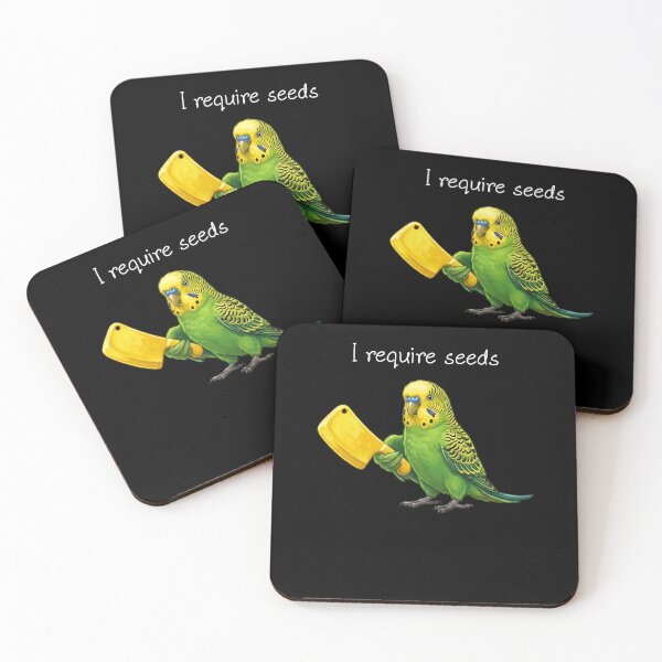 Item preview, Funny Green Budgerigar Parrot Require Seeds Bird Lover designed and sold by TerryConnells.