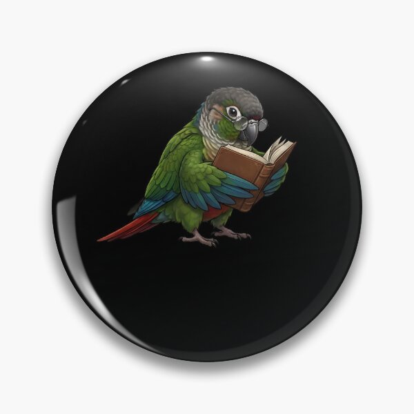 Item preview, Funny Green Cheek Conure Parrots Reading Book Bird Lover designed and sold by TerryConnells.