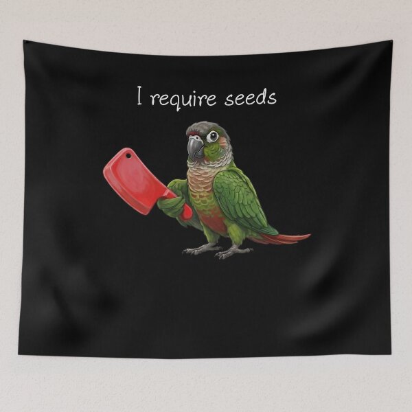 Item preview, Funny Green Cheek Conure Parrot Require Seeds Bird Lover designed and sold by TerryConnells.