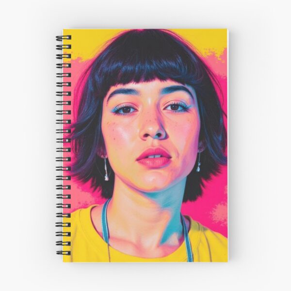 Aperçu de l'œuvre Portrait de fille Neon Pop créée et vendue par The Rust Lab.