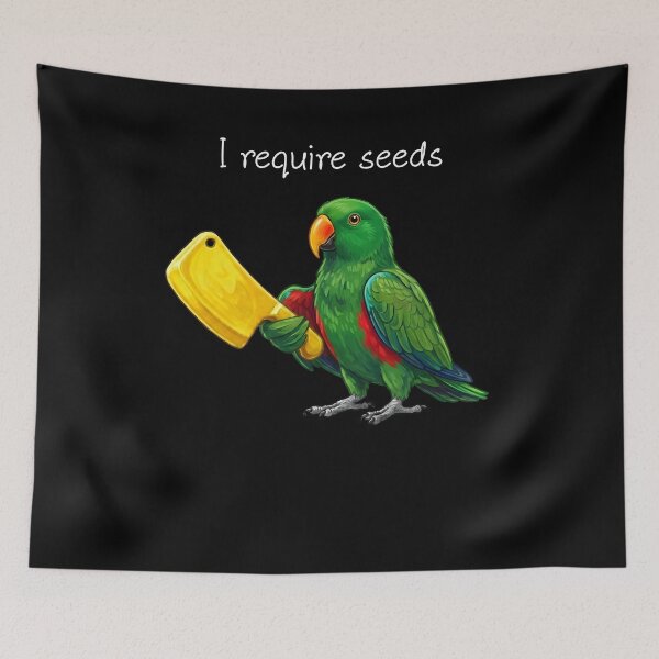 Item preview, Funny Green Eclectus Parrot Require Seeds Bird Lover designed and sold by TerryConnells.