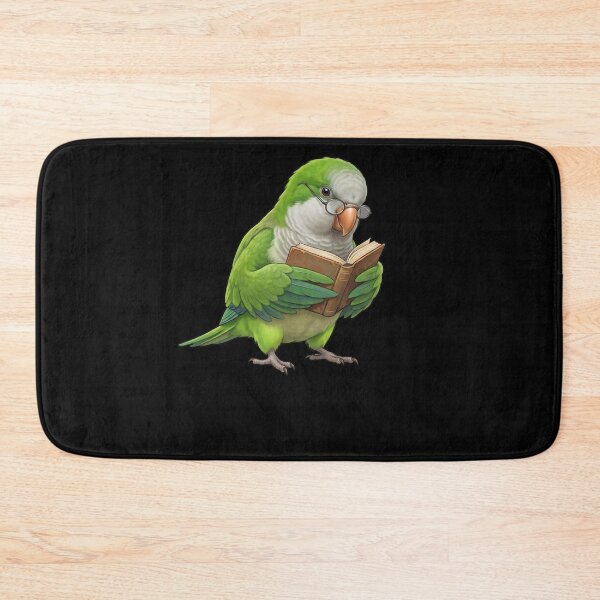 Item preview, Funny Green Monk Quaker Parrots Reading Book Bird Lover designed and sold by TerryConnells.
