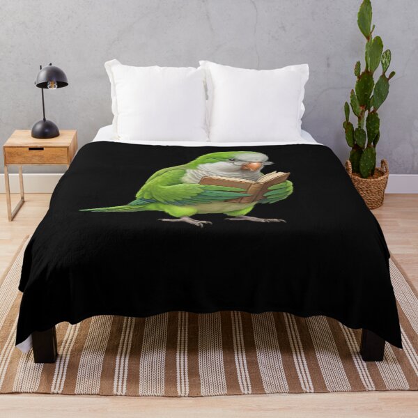 Item preview, Funny Green Monk Quaker Parrots Reading Book Bird Lover designed and sold by TerryConnells.