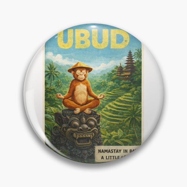 Item preview, Ubud Bali Jungle Temple and Rice Terrace Meditation Scene designed and sold by Places On Earth.