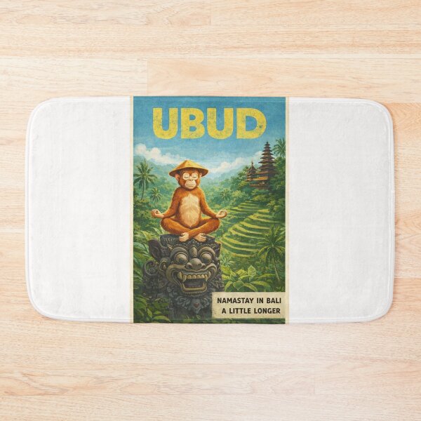 Item preview, Ubud Bali Jungle Temple and Rice Terrace Meditation Scene designed and sold by Places On Earth.