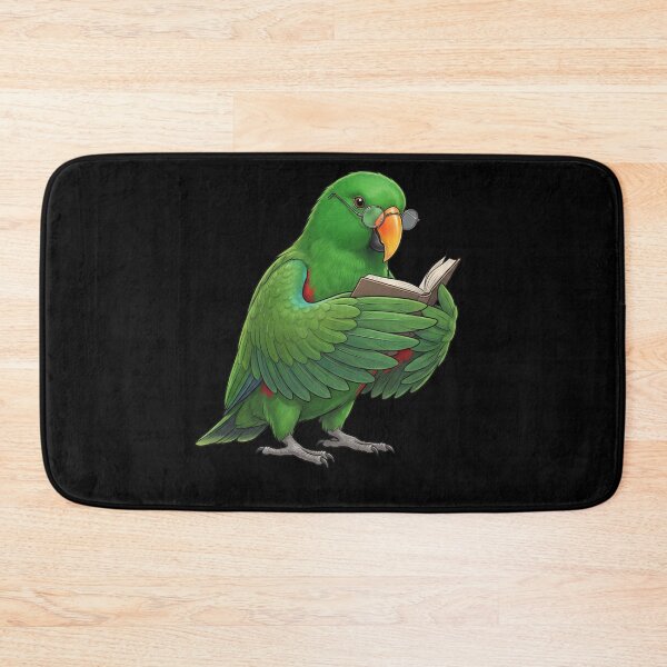 Item preview, Funny Green Eclectus Parrots Reading Book Bird Lover designed and sold by TerryConnells.