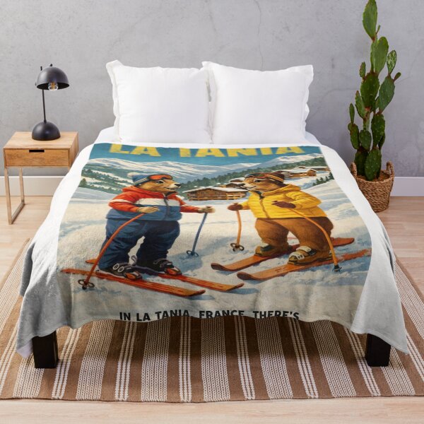 Item preview, La Tania France Alpine Ski Village with Marmots designed and sold by Places On Earth.