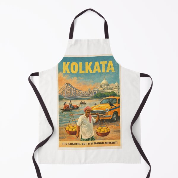 Item preview, Kolkata India Howrah Bridge and Hooghly River Street Scene designed and sold by Places On Earth.
